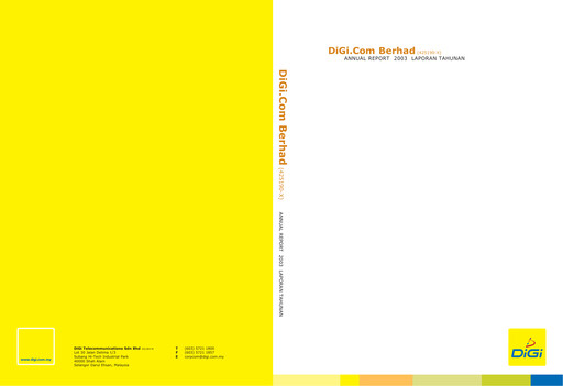 Thumbnail Celcomdigi Annual Report 2003