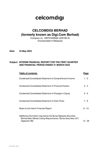 Thumbnail Celcomdigi Quarterly Report 2023-q1