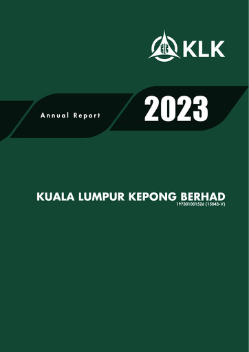 Miniature Kuala Lumpur Kepong Rapport annuel 2023