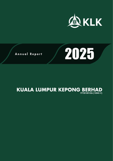 Miniature Kuala Lumpur Kepong Rapport annuel 2025