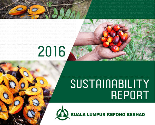 Miniature Kuala Lumpur Kepong Rapport de durabilité 2016