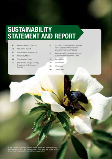 Thumbnail Kuala Lumpur Kepong Sustainability Report 2021