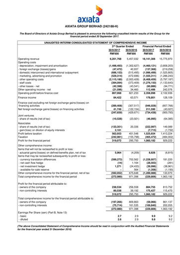 Thumbnail Axiata Group Quarterly Report 2017-q3