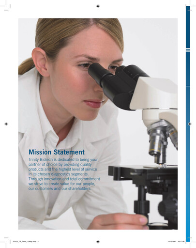 Thumbnail Trinity Biotech
 Annual Report 2006