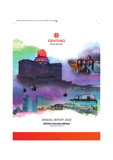 Thumbnail Genting Malaysia Berhad Annual Report 2022