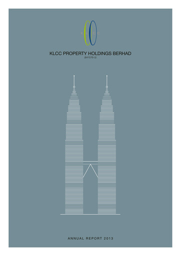 Thumbnail KLCC Property Holdings Annual Report 2013