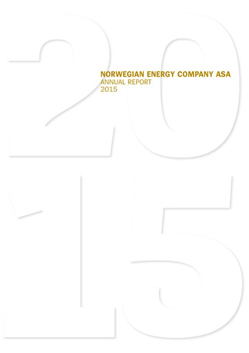 Miniature BlueNord ASA Rapport annuel 2015