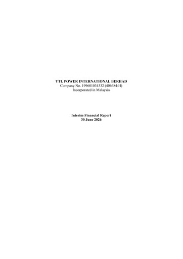 Thumbnail YTL Power International Quarterly Report 2026-q4