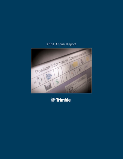 Thumbnail Trimble Annual Report 2001