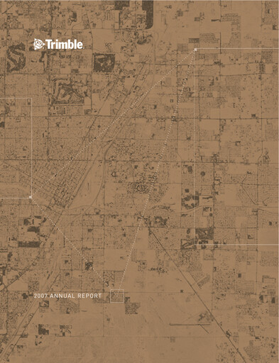 Thumbnail Trimble Annual Report 2007