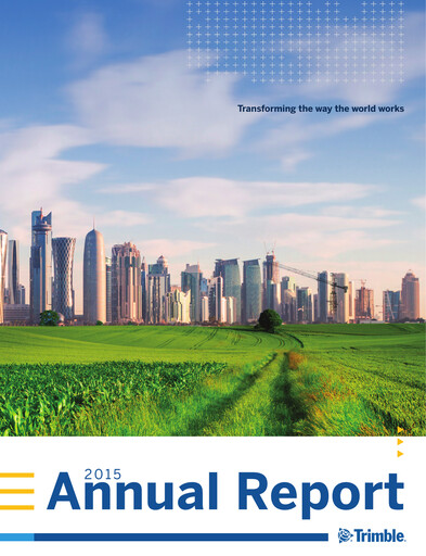 Thumbnail Trimble Annual Report 2015