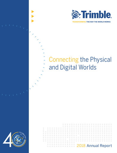Thumbnail Trimble Annual Report 2018