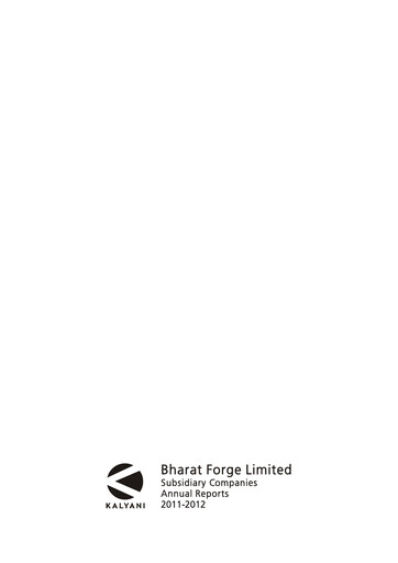 Thumbnail Bharat Forge
 Annual Report 2011-2012