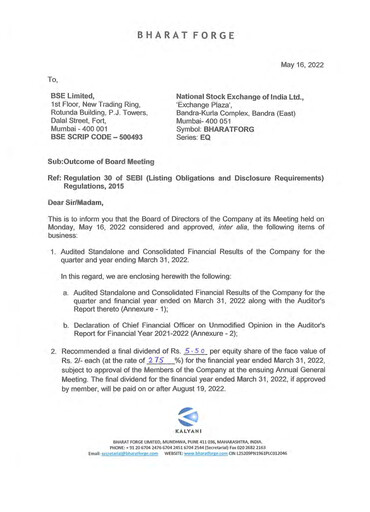 Thumbnail Bharat Forge
 Quarterly Report 2022-q4