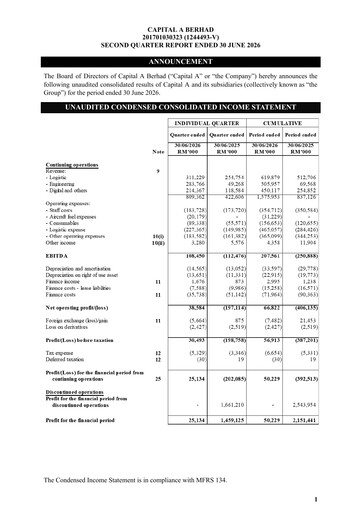 Thumbnail Capital A (Air Asia) Quarterly Report 2026-q2