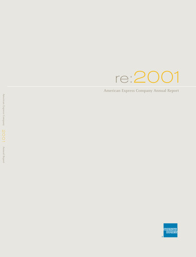 Thumbnail American Express Annual Report 2001
