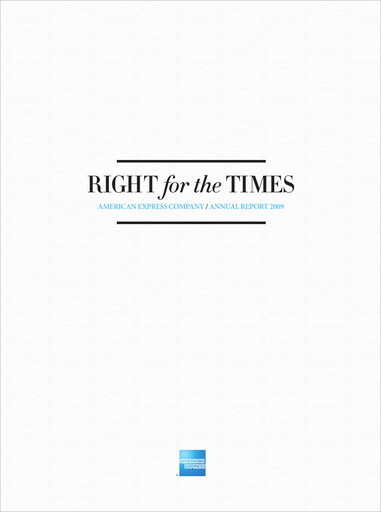 Thumbnail American Express Annual Report 2009