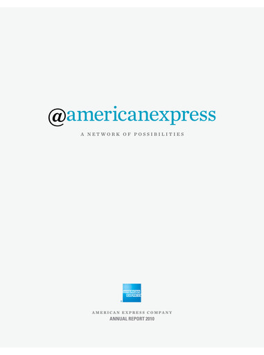Thumbnail American Express Annual Report 2010
