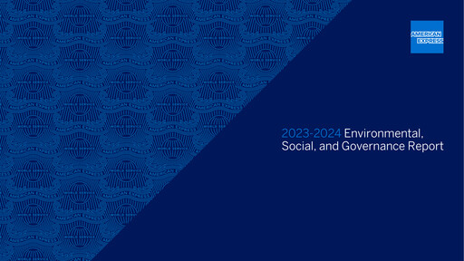Thumbnail American Express ESG Report 2023-2024