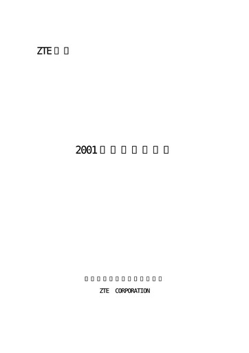 Thumbnail ZTE Annual Report 2001