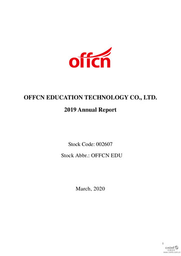 Thumbnail Offcn Education
 Annual Report 2019