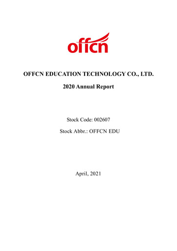 Thumbnail Offcn Education
 Annual Report 2020