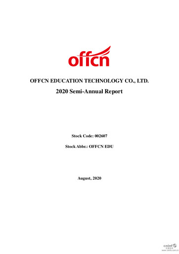 Miniature Offcn Education
 Rapport semestriel 2020-h1
