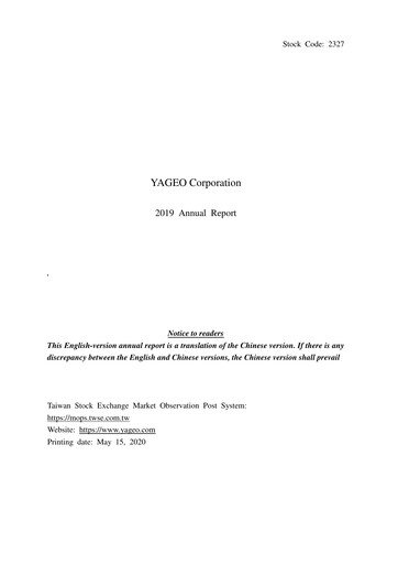 Thumbnail Yageo Annual Report 2019