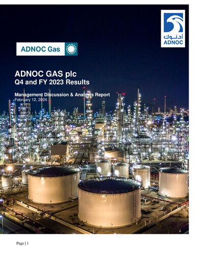 Thumbnail ADNOC Gas Quarterly Report 2023-q4