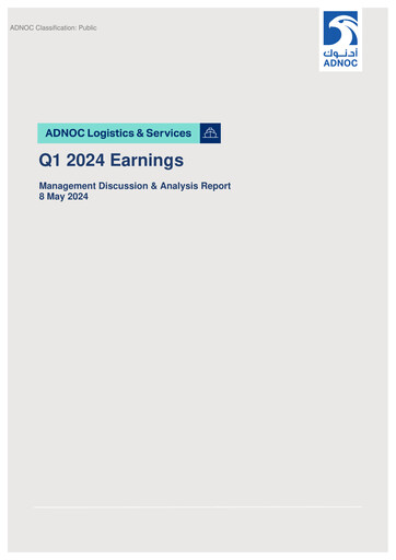 Thumbnail ADNOC Logistics & Services Financial Report 2024-q1