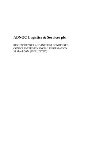 Thumbnail ADNOC Logistics & Services Financial Statement 2024-q1