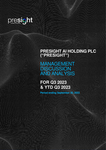 Thumbnail Presight AI Quarterly Report 2023-q3