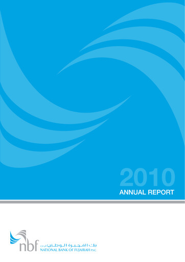 Thumbnail National Bank of Fujairah Annual Report 2010