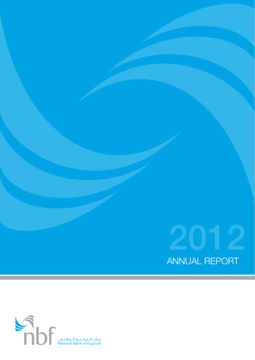 Thumbnail National Bank of Fujairah Annual Report 2012