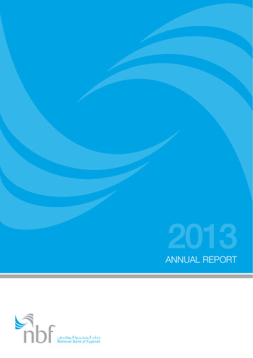 Thumbnail National Bank of Fujairah Annual Report 2013
