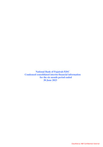 Thumbnail National Bank of Fujairah Financial Statement 2023-h1