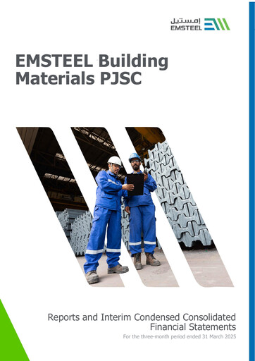 Vorschaubild EMSTEEL Building Materials PJSC Finanzbericht 2025-q1