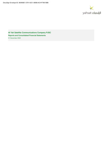 Thumbnail Al Yah Satellite Communications Company Financial Statement 2022