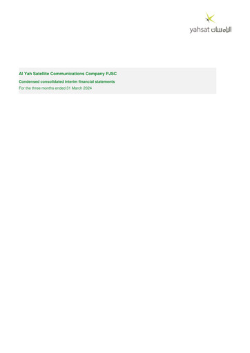 Thumbnail Al Yah Satellite Communications Company Quarterly Report 2024-q1