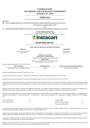 Vorschaubild Instacart (Maplebear Inc.) Jahresbericht 2024