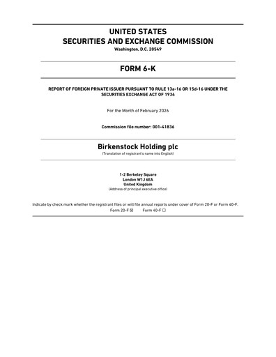 Thumbnail Birkenstock Quarterly Report 2026-q1