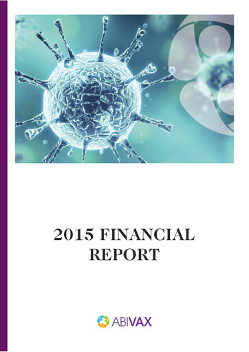 Miniature Abivax Rapport financier 2015