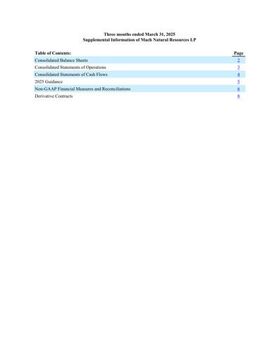 Thumbnail Mach Natural Resources LP Quarterly Report 2025-q1