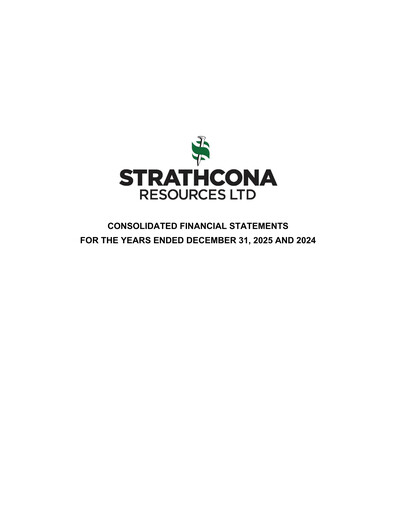 Thumbnail Strathcona Resources Financial Statement 2025