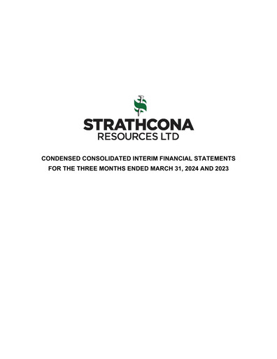Thumbnail Strathcona Resources Quarterly Report 2024-q1