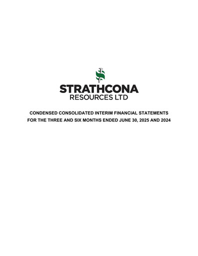 Thumbnail Strathcona Resources Quarterly Report 2025-q2
