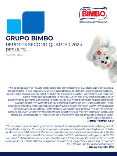 Thumbnail Grupo Bimbo
 Quarterly Report 2024-q2