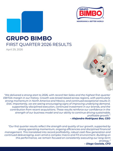 Thumbnail Grupo Bimbo
 Quarterly Report 2026-q1