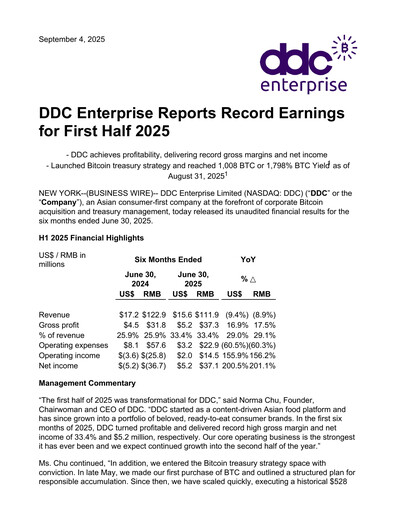 Thumbnail DDC Enterprise Half-year Report 2025-h1