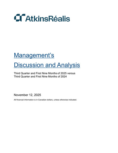 Thumbnail AtkinsRéalis Quarterly Report 2025-q3